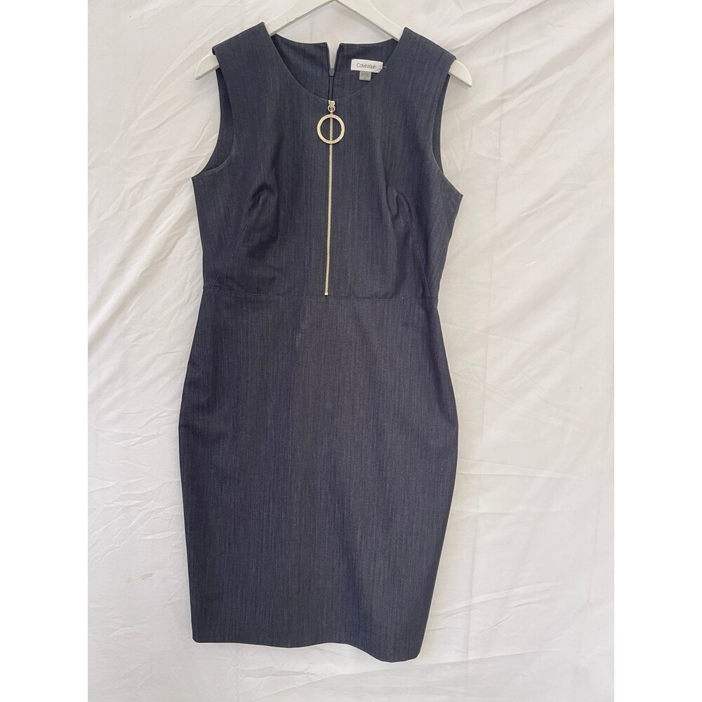 Calvin Klein - Sheath dress - Zipper front-  Size Medium-12
